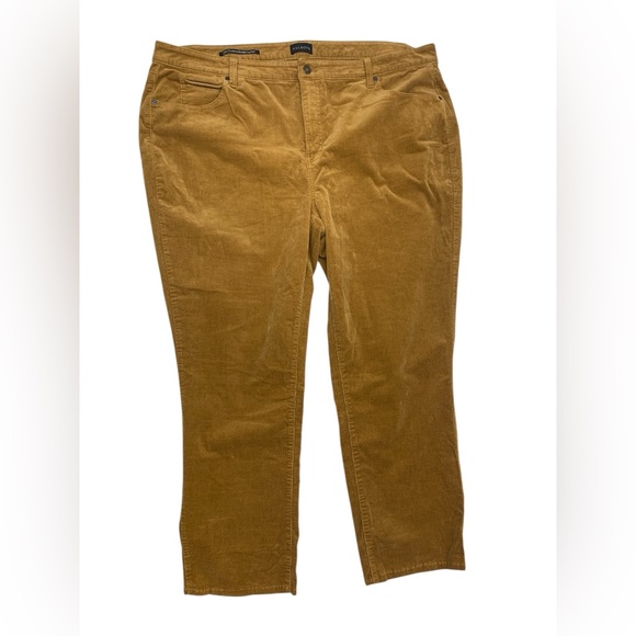 Talbots Pants - Talbots Tan Corduroy Straight Leg Pants Size 20W